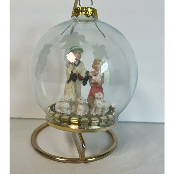 House of Lloyd Christmas Around the Work Shepherd Ornament Stand 1995 - Picture 1 of 9